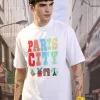 Men Pure Cotton Printed Short Sleeve Polo T-shirt